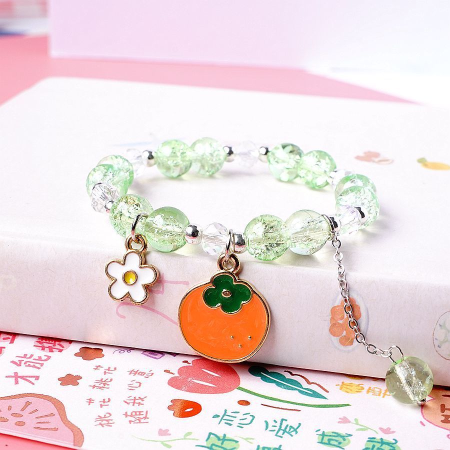 Womens Beaded Bracelet With Pearl Crystal And Alloy Animal Zodiac Charms Cartoon Adjustable Length Cute Charm