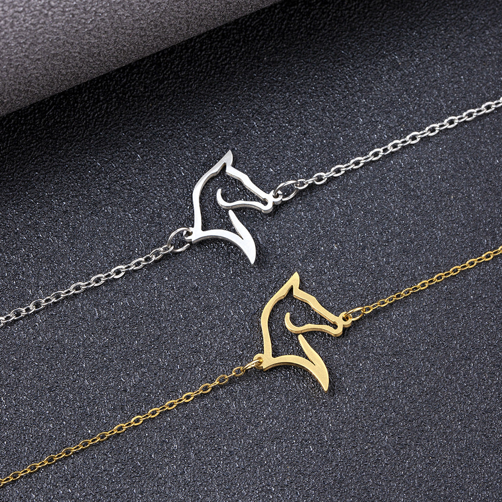 Unisex Horse Bracelet Electroplated Alloy Bangle Gold And Silver Tone Jewelry Gift For Men Women Fashion Accessory