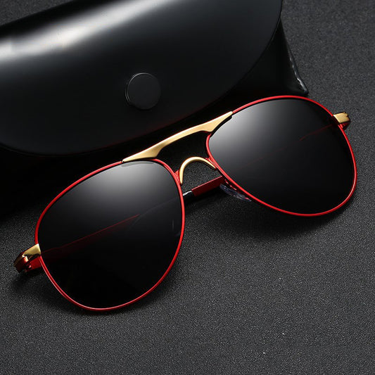 Riding Pilot Sunglasses With Metal Frame And UV400 Protection Superior Clarity Sport Sunglasses Safety For Men