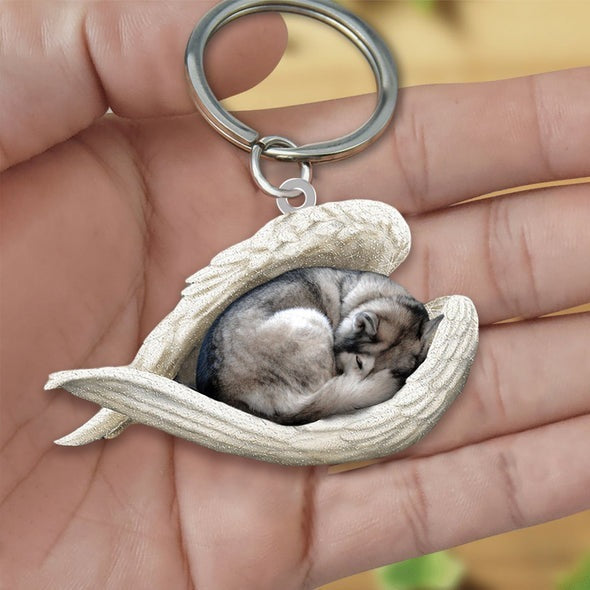 Dog Keychain Acrylic Fashion Accessory With Single Sided Printing Durable Key Ring 4 5 CMs Gift For Dog Lovers