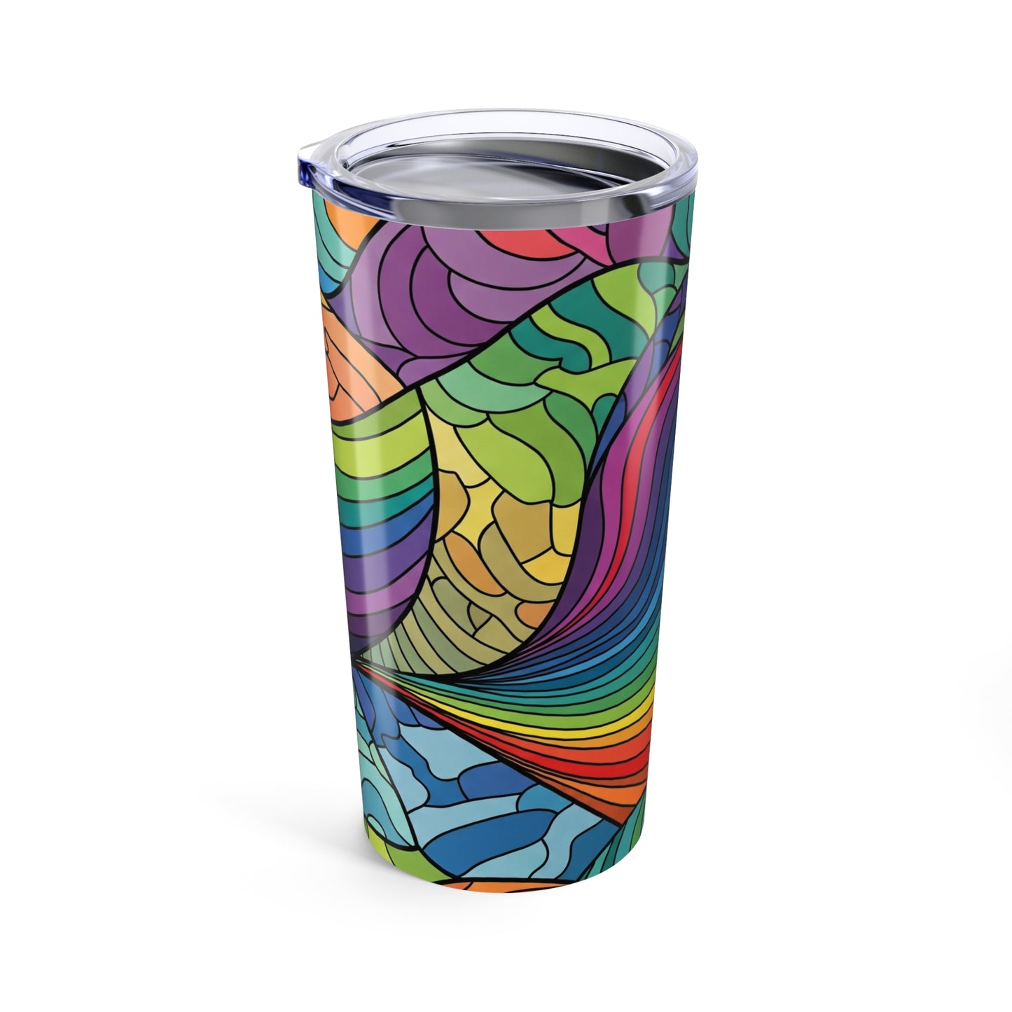 20oz Stainless Steel Tumbler Double Wall Vacuum Insulation Spill Resistant Travel Mug Keeps Drinks Hot Or Cold
