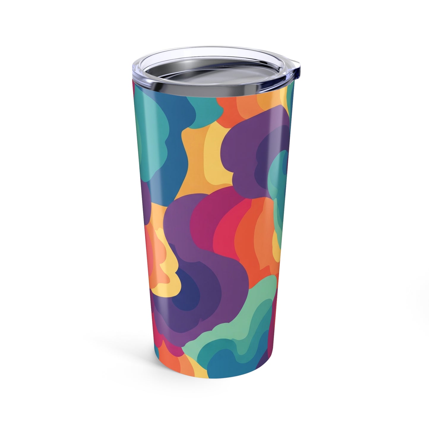 Stylish Printed 20 Oz Stainless Steel Travel Mug With Double Wall Vacuum Insulation And Spill Proof Durable Design