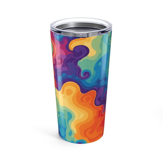 20oz Stainless Steel Tumbler Double Wall Vacuum Insulation Spill Resistant Thermal Printed Travel Mug Hot Or Cold