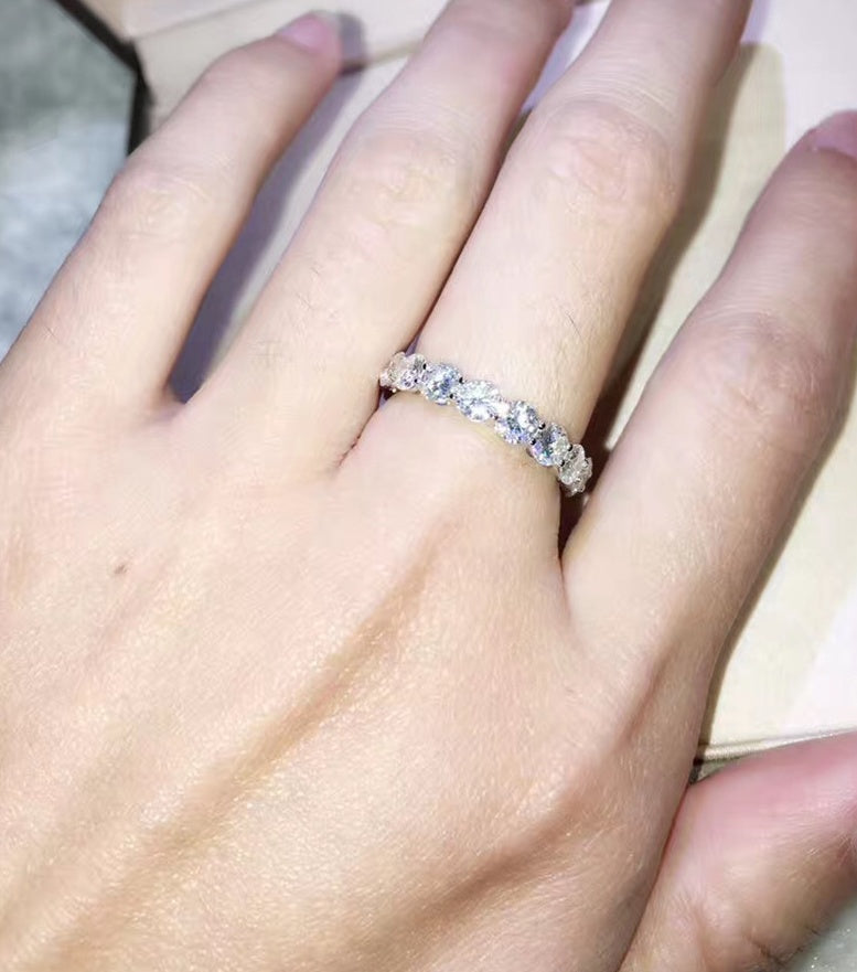 Elegant Alloy Engagement Ring Exquisitely Crafted Finger Jewelry For A Special Occasion Material Size May Vary