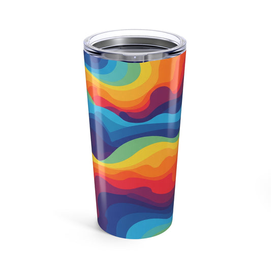 20 Oz Metal Printed Travel Mug With Double Wall Vacuum Insulation Leak Proof For Hot And Cold Beverages Dishwasher
