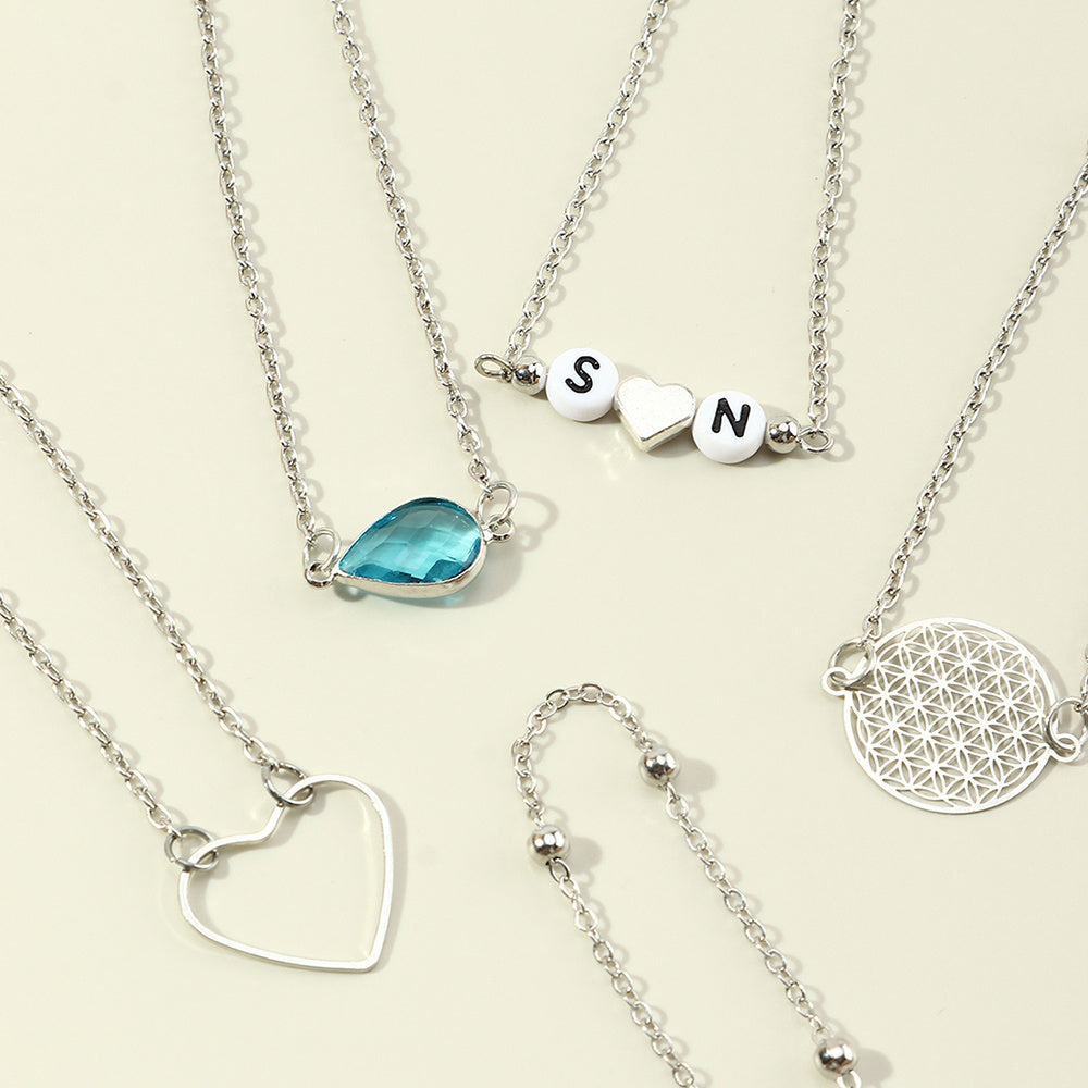 Womens Alloy Bracelet Set Electroplated Jewelry Bangles