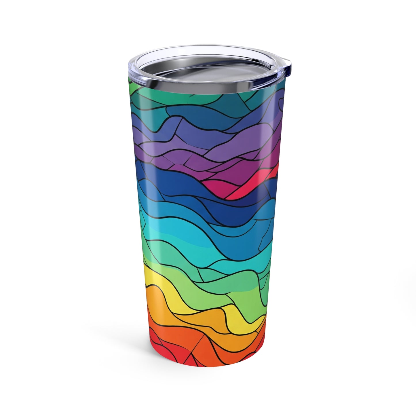 20oz Stainless Steel Tumbler With Double Wall Vacuum Insulation Spill Resistant Lid Printed Travel Mug For