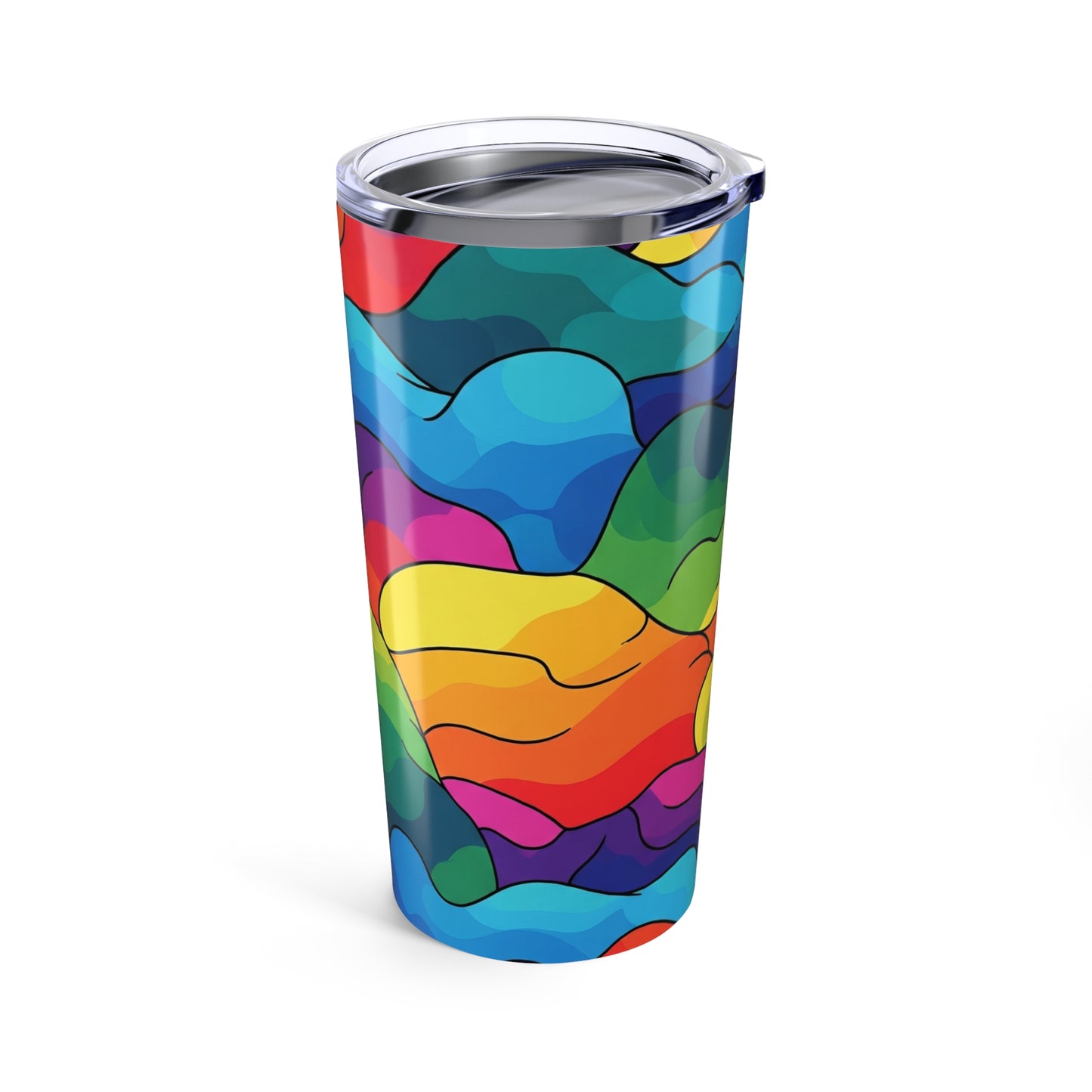 20oz Stainless Steel Tumbler With Double Wall Vacuum Insulation Leak Proof Travel Mug Printed Design For Hot Or