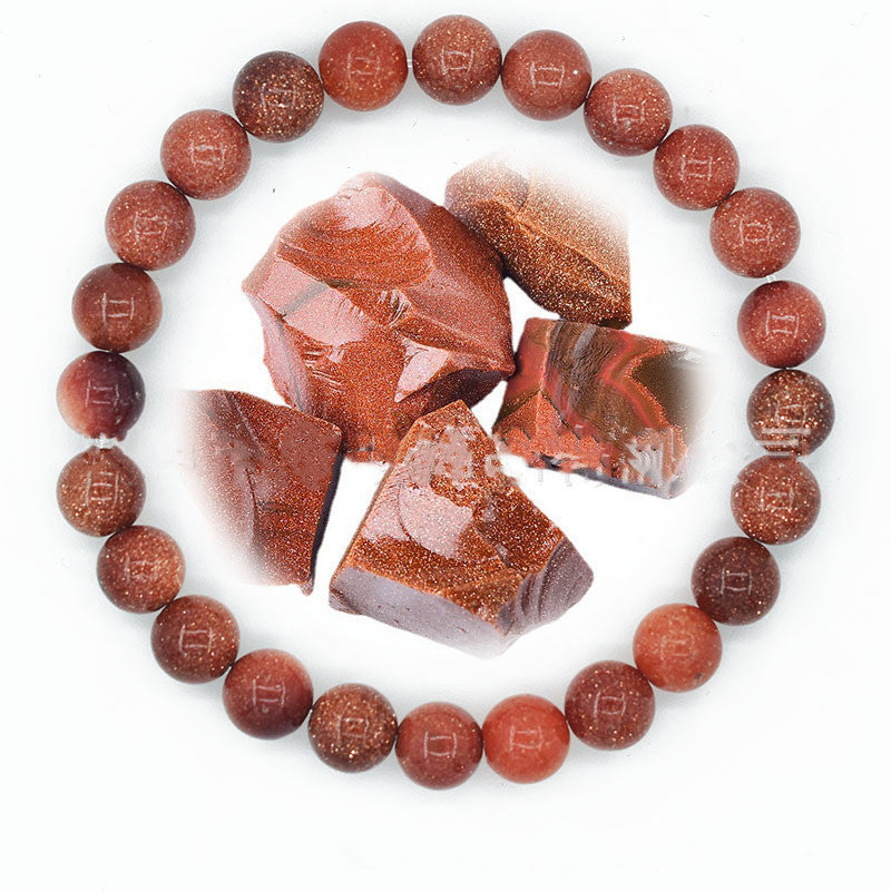 Unisex Bead Bracelet Natural Stone Hand Polished Vintage Geometric Spherical Design for Women and Men Elegance