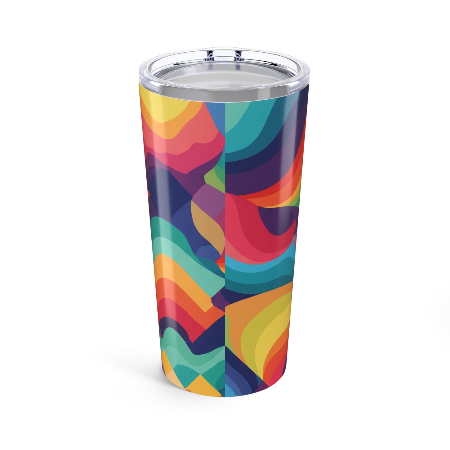 20oz Stainless Steel Tumbler With Double Wall Vacuum Insulation And Printed Design For Hot And Cold Drinks Leak