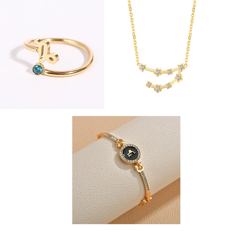 Womens Electroplated Alloy Constellation Fashion Jewelry Anniversary Gift Travel Gift Business Present Elegant