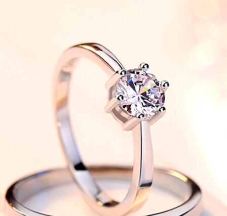 Womens Crown Ring for Wedding or Engagement Silver Anniversary Band Ladies Birthday Gift Fashion Jewelry Adjustable Opening Rings