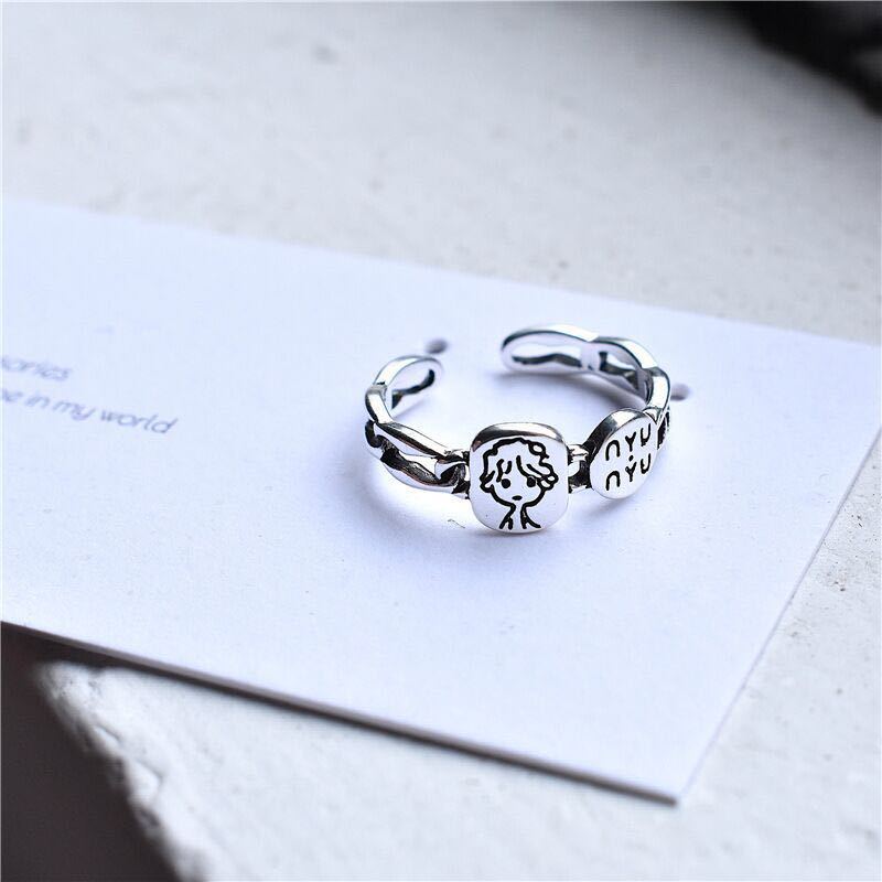 Unisex Copper Ring Electroplated Index Finger Ring Retro Style Fashion Jewelry Gift For Men Women Durable Finish