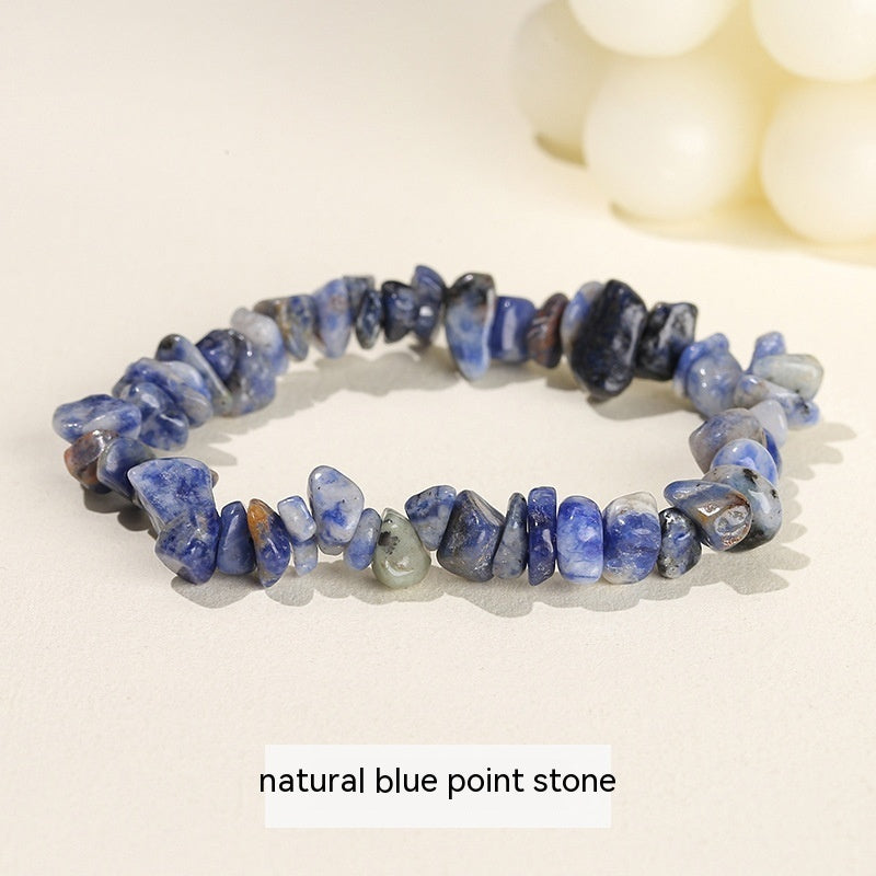 Handmade Natural Crystal Gravel Bracelet Agate Aventurine Irregular Chips Bracelet Women Unique Jewelry Gifts
