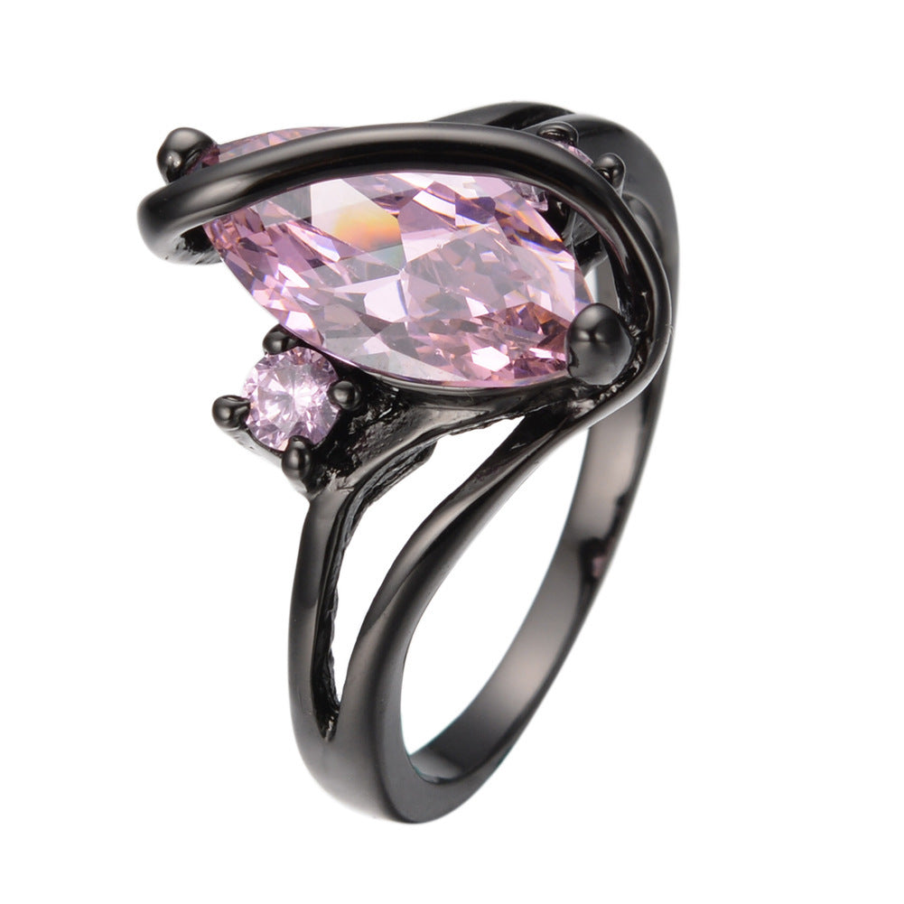 Mens S Shaped Zircon Diamond Ring Gold Plated Copper High End Quality Jewelry For Daily Wear Special Occasions