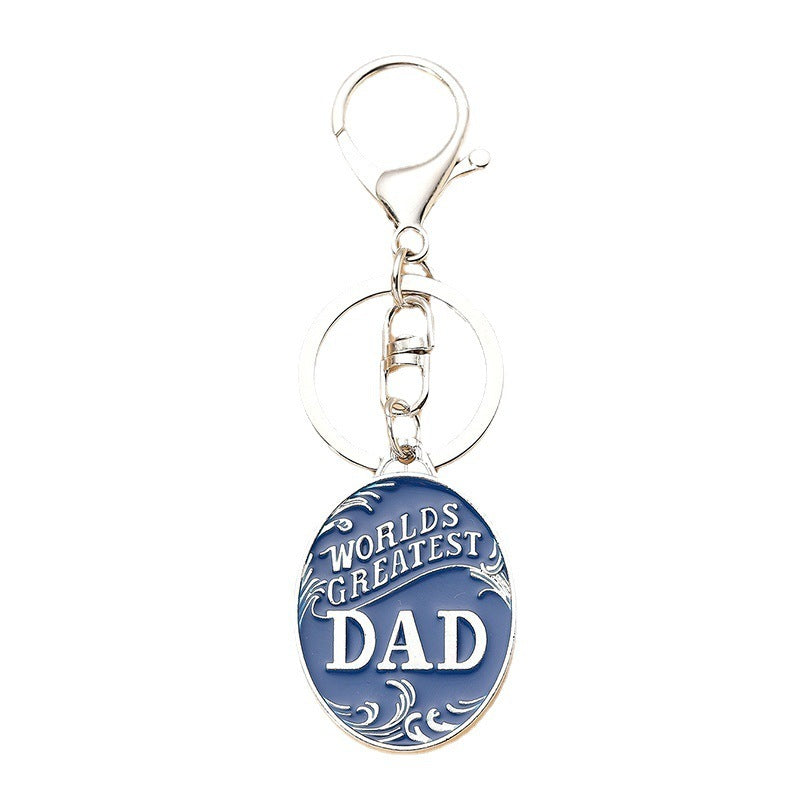 Dad Keychain Gift Idea Alloy Key Accessory Stylish Keyring For Men Fathers Day Gift For Loved Ones For Him Now