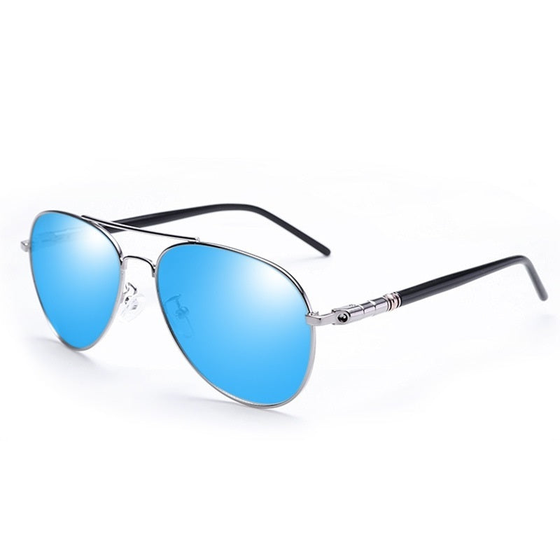Mens Polarized Aviator Sunglasses With Color Changing Lenses TAC Polarized Lens Alloy Frame For Men Daily Wear