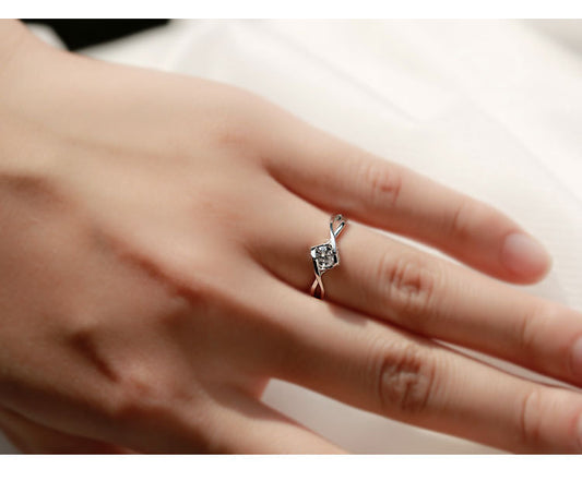 Star Ring Sterling Silver 925 Micro Inlay Gemstone Wedding Band Korean Design Gift Promise Ring For Women Gift Classy