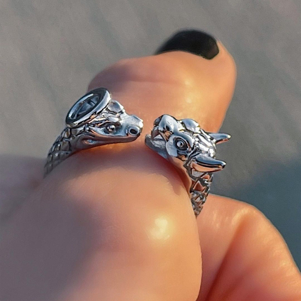 Unisex Snake Ring In Titanium Steel Polished Design For Men And Women European American Style Gift For Gifting