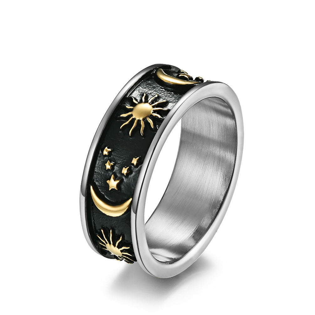 Jewelry Star Stainless Steel Ring Men's Gift
