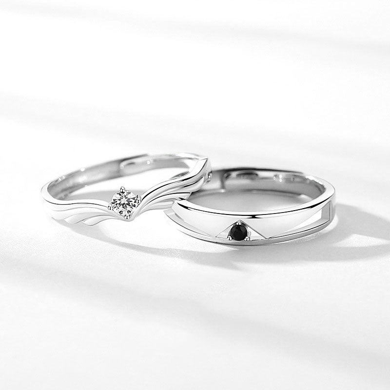 Couple Rings Original Crown Design Matching Bands For Men And Women Fashion Jewelry Lightweight Luxury Fashion