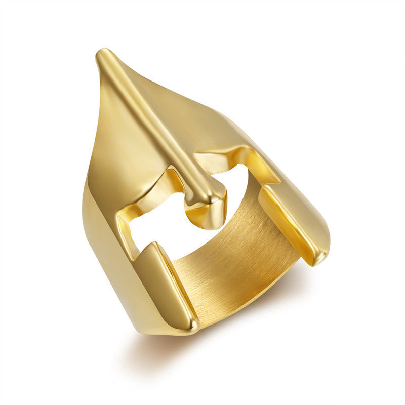 Mens Stainless Steel Ring PunkHipHop Rock Mask Design Geometric Retro Fashion Accessory Bold Statement Jewelry