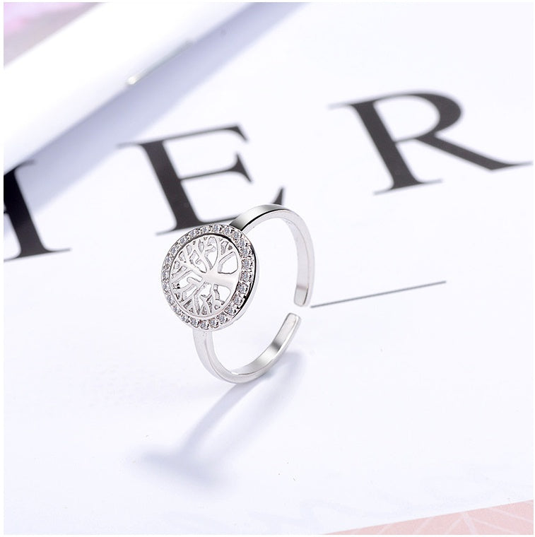 Womens Adjustable Copper Ring Gold Plated Fashion Ring With Diamond Treatment Knuckle Ring 17mm Inner Diameter