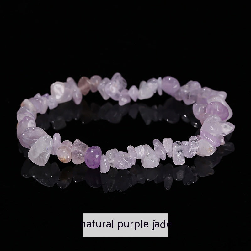 Handmade Natural Crystal Gravel Bracelet Agate Aventurine Irregular Chips Bracelet Women Unique Jewelry Gifts