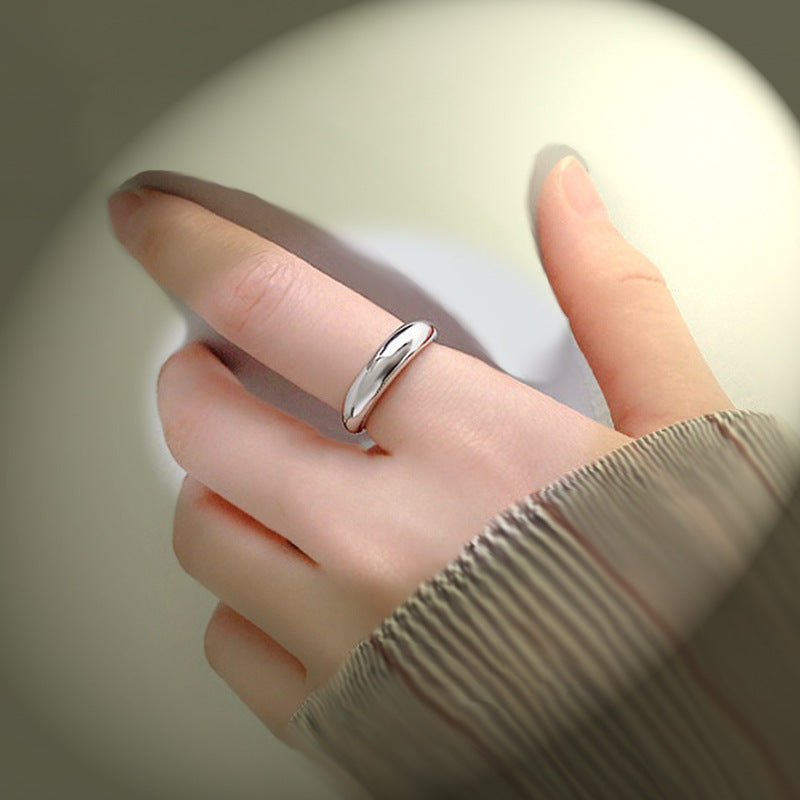 Geometric Open Ring for Women Adjustable Copper Band with Gold Plated Finish Trendy Jewelry Gift for Women Collection