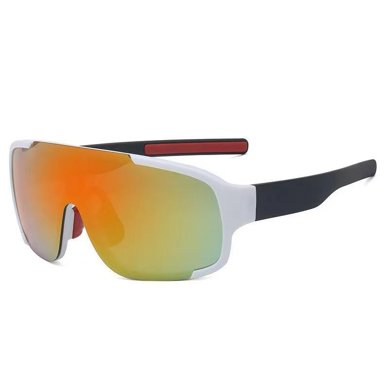 Womens Cycling Sunglasses Windproof Outdoor Eyewear Plastic Frame Colorful Coating Enhanced Vision for Cycling