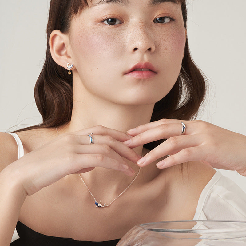 Couple Rings 925 Sterling Silver Korean Geometric Matching Promise Adjustable Opening Rings For Women And Men