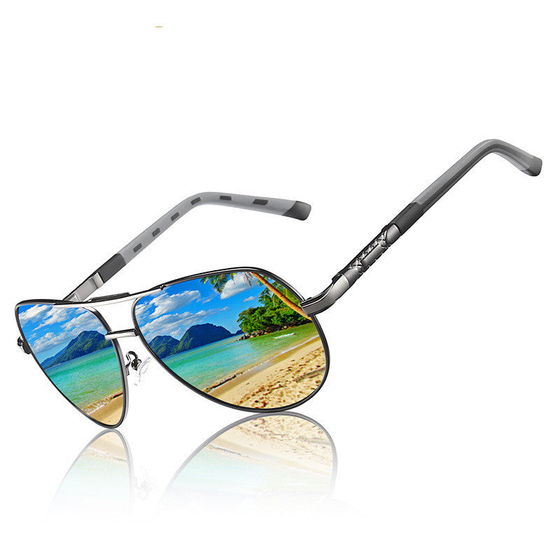 Polarized Driving Sunglasses With Color Changing Lens Metal Frame For Men And Women TAC Lens Great For Driving