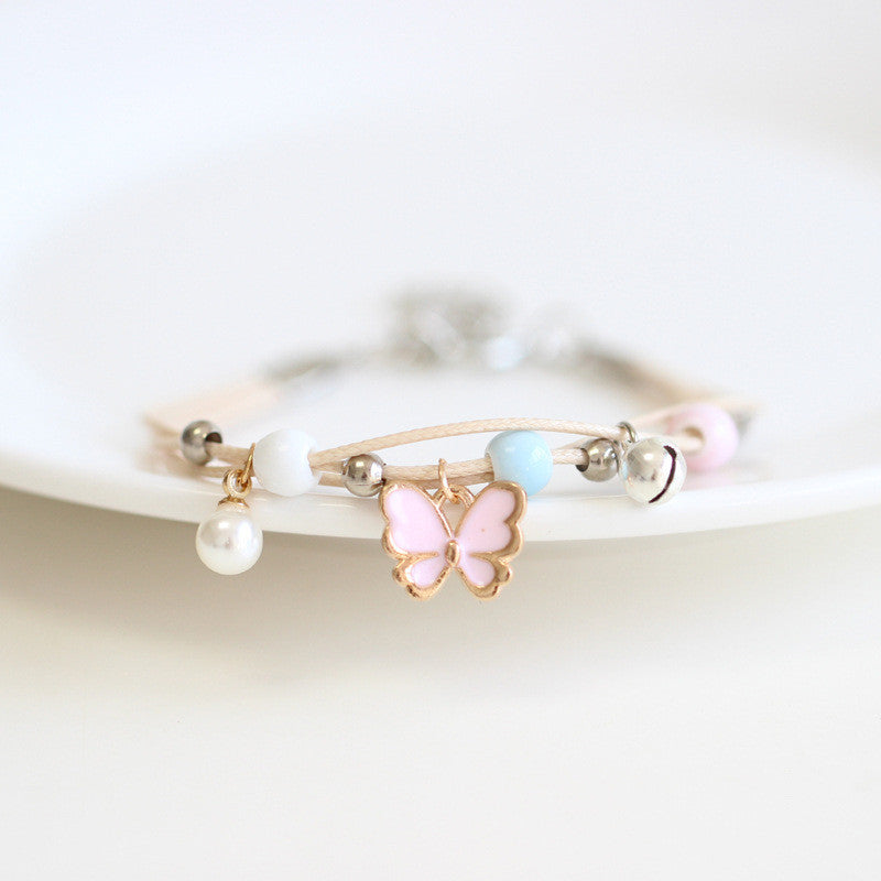 Womens Hand Knitted Charm Bracelet Hand Woven Alloy Moon Cat Design For Girls And Friends Gifts For Moms Gifts Style