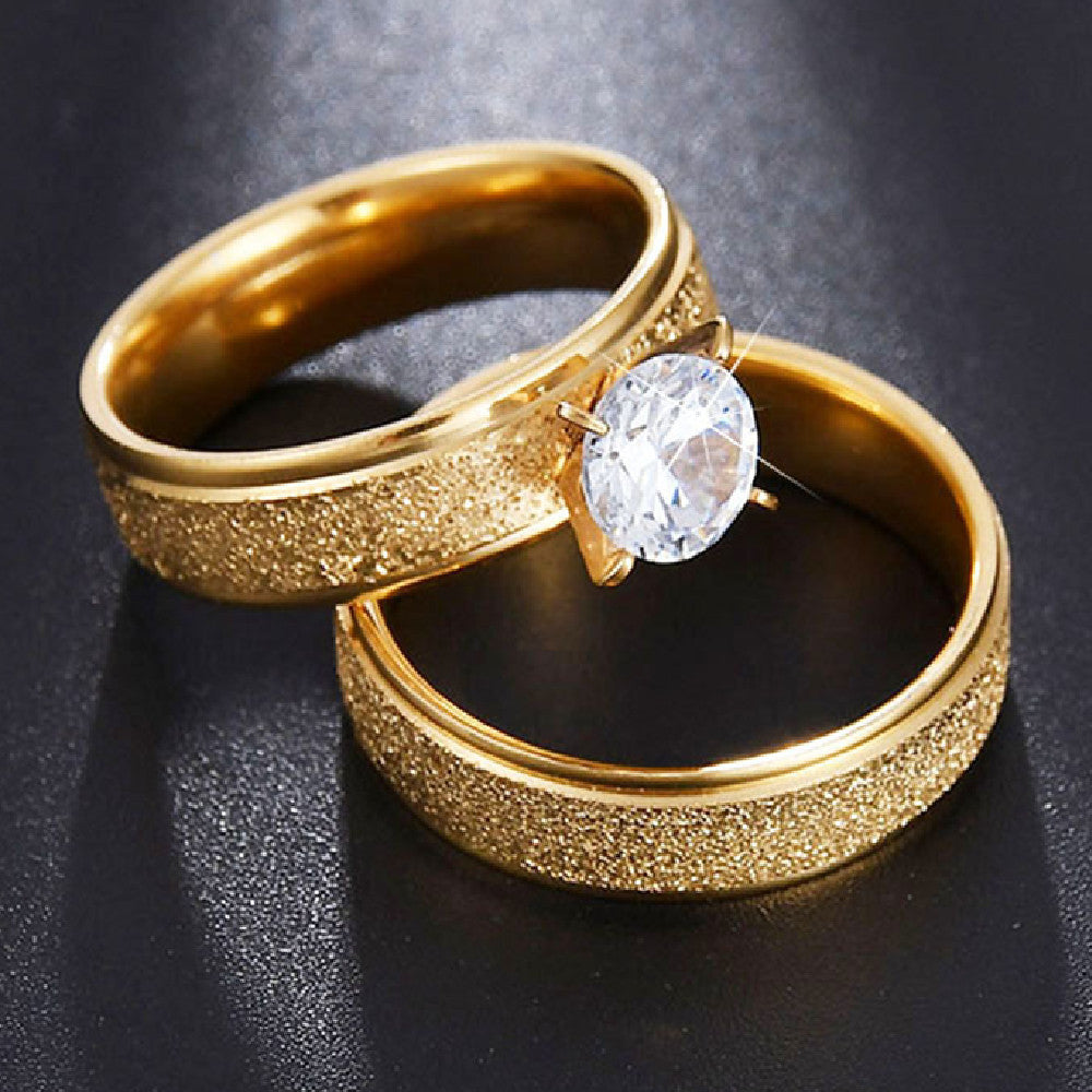 Stainless Steel Frosted Couple Rings For Him And Her Unisex Fashion Jewelry Band Sizes 6 7 8 9 10 11 For Rings