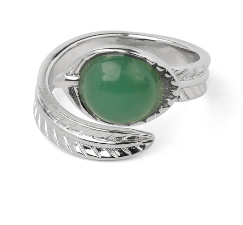 Adjustable Stone Ring Unisex Jewelry Geometric European American Style Travel Gift Travel Keepsake For All Soon