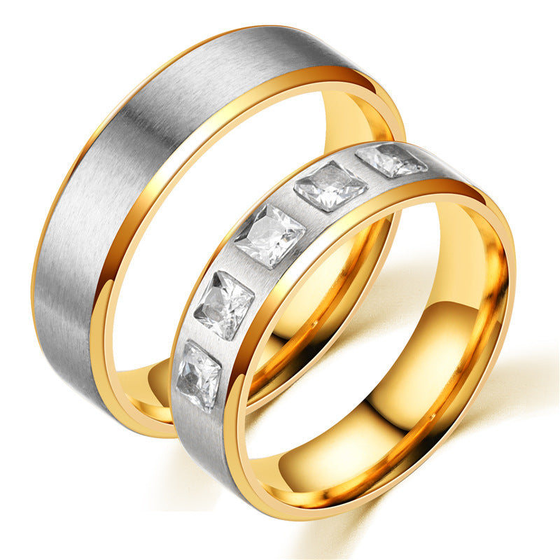 Unisex Stainless Steel Ring 4mm Gold Tone Durable Everyday Jewelry For Men And Women Sizes 5 To 12 Casual Look