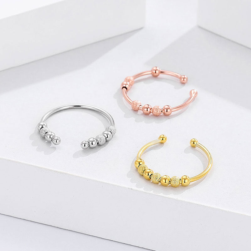 Sterling Silver Adjustable U Shaped Geometric Ring Women