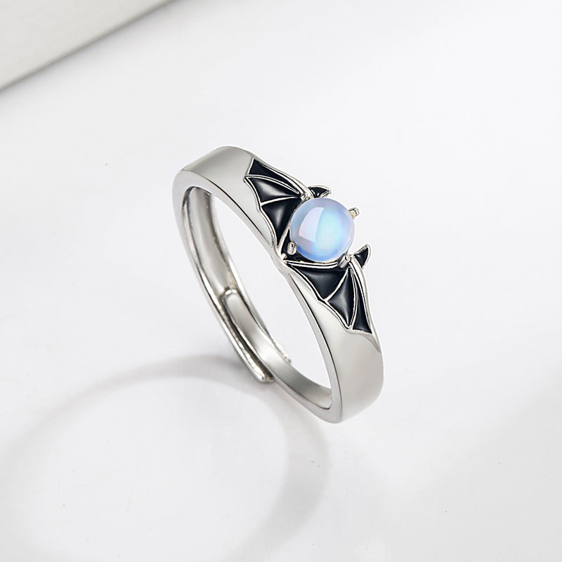 Couple Rings With Devil Wings Electroplated Matching Promise Rings His And Hers Unique Wing Design Copper Rings