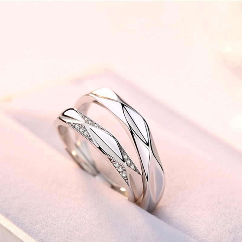 S925 Sterling Silver Individually Wrapped Men's And Women's Ring