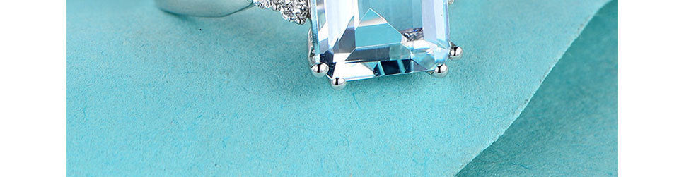 Emerald Zircon Ring Copper Gold Plated Geometric Design Elegant Womens Jewelry Gift For Special Occasion Today