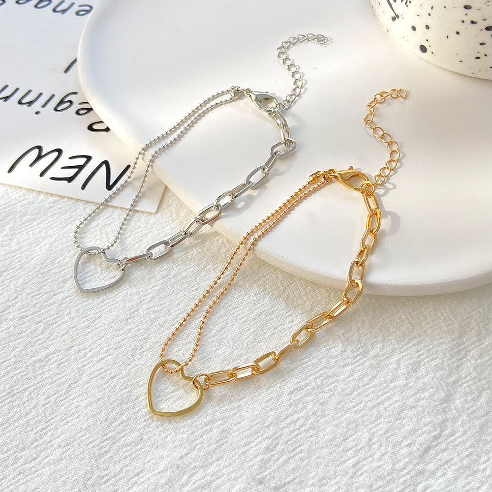 Elegant Alloy Bracelet For Womens With Delicate Splicing Design For Daily Wear And Special Occasions Gold Tone