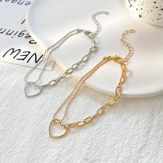 Elegant Alloy Bracelet For Womens With Delicate Splicing Design For Daily Wear And Special Occasions Gold Tone