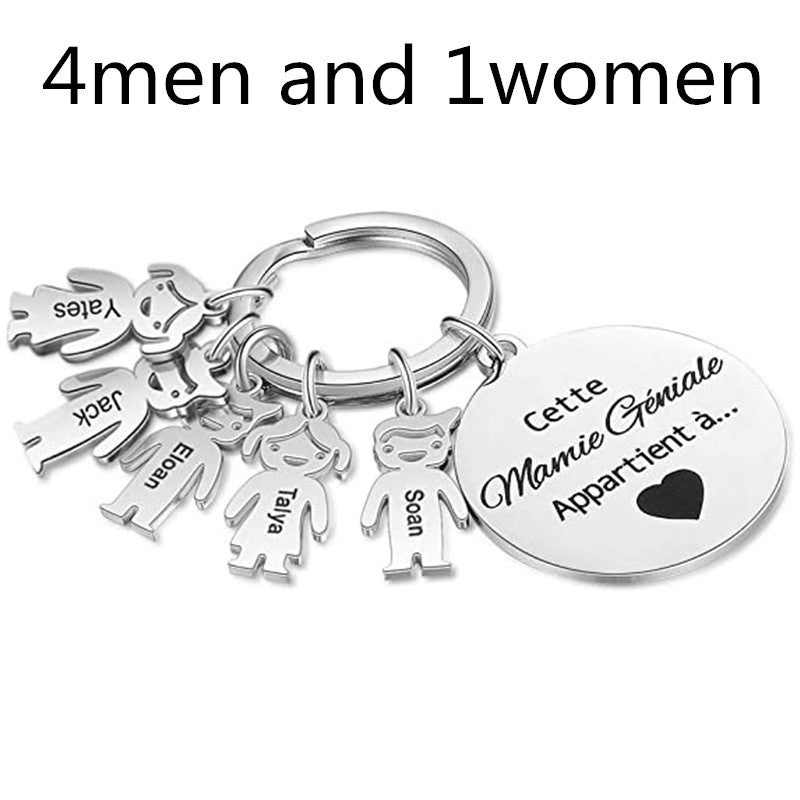 Unisex Stainless Steel Pendant Keychain Titanium Steel Pendant Gift For Boys And Girls Durable Accessory Style