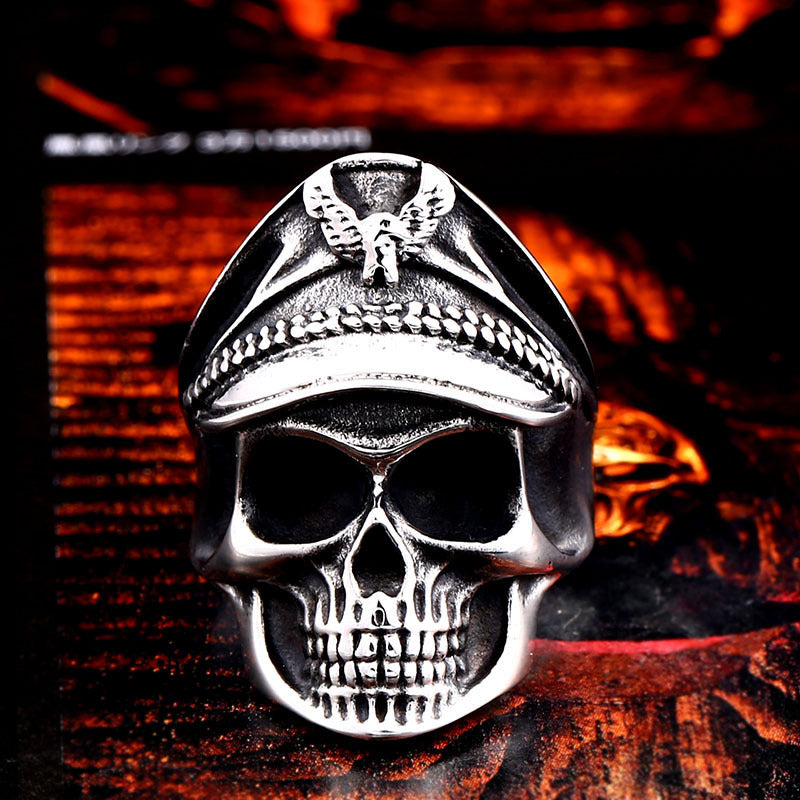 Fashion Men's Personality Creative Skull Stainless Steel Ring