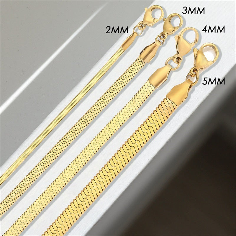 Gold Plated Stainless Steel Bracelet For Women Girls