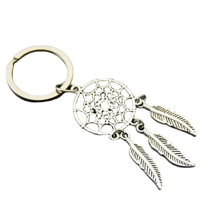 Unisex Dream Catcher Keychain With Tassel Key Ring Alloy Pendant For Handbags Backpacks And Purses And Trinket
