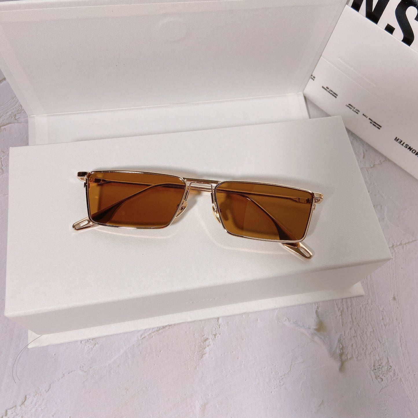 Mens Retro Sunglasses With Metal Frame Fashion Eyewear AC Lenses And Durable Frame For Daily Wear For All Day Comfort