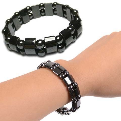 Geometric Hematite Bracelet For Men Black Stone Jewelry
