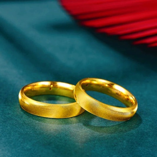 Unisex Cats Eye Ring Alluvial Gold Tone Copper Corrugated Band High Quality Fashion Jewelry Daily Wear Durable