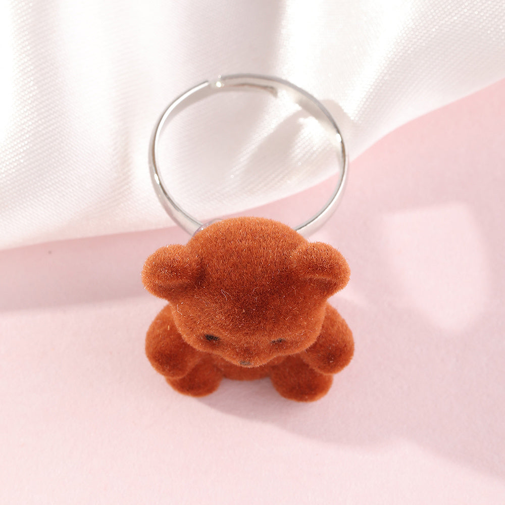 Womens Velvet Ring Fashion Jewelry Simple Metal Electroplated Ring Chicest Ring For Women Creative Ring Design